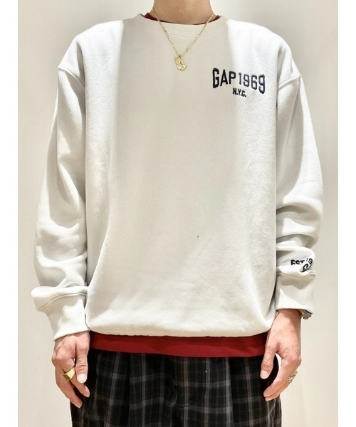 セール】ヴィンテージソフト オーバーサイズ GAPロゴ スウェットシャツ
