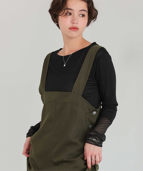titivate（ティティベイト）の「袖切替ロングスリーブシアートップス（Tシャツ/カットソー・レディース・ネイビー/ブラック/ブラウン/オフホワイト/ブルー・M/L）」の22枚目の写真
