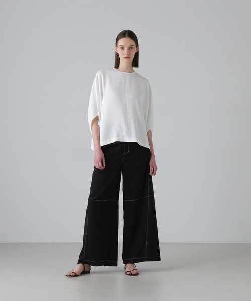 ADORE(アドーア)の「クリアジョーゼットブラウス(シャツ/ブラウス・レディース・ピンク/ホワイト/ネイビー・38)」の11枚目の写真