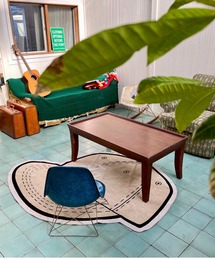 TRADITION ACOUSTIC.（トラディションアコースティック）の「【 tradition acoustic. / トラディション アコースティック】Motif Rug Mat - CAP Large / モチーフラグマット キャップ ラージ　TDI（ラグ/マット）」