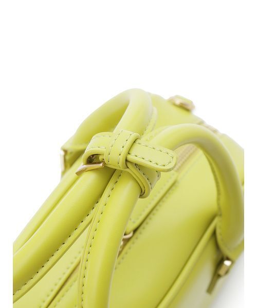 FRAY I.D(フレイアイディー)の「ラウンドボストンバッグ(ボストンバッグ・レディース・ブラック/イエロー・F)」の9枚目の写真