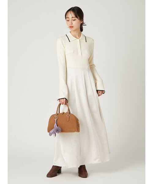 FRAY I.D(フレイアイディー)の「ラウンドボストンバッグ(ボストンバッグ・レディース・ブラック/イエロー・F)」の15枚目の写真