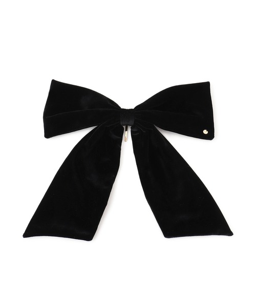 VIS（ビス）の「ビックベロアリボンヘアカフ（バレッタ/ヘアクリップ・レディース・ブラック/ブラウン・FREE）」の4枚目の写真