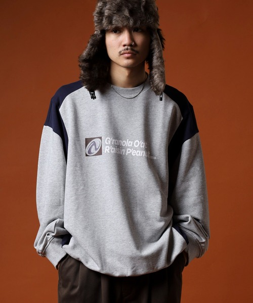 NERDY(ノルディ)の「カラーブロックスウェットシャツ(スウェット・メンズ・ベージュ/グレー系その他/グレー・S/M/L)」の19枚目の写真