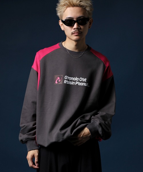 NERDY(ノルディ)の「カラーブロックスウェットシャツ(スウェット・メンズ・ベージュ/グレー系その他/グレー・S/M/L)」の10枚目の写真