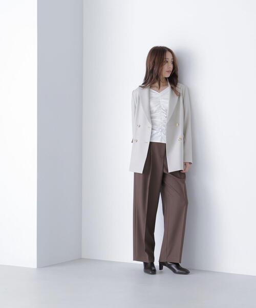 ◇ダブルブレストボクシージャケット（テーラードジャケット