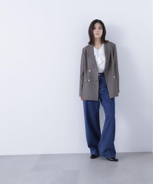 ◇ダブルブレストボクシージャケット（テーラードジャケット