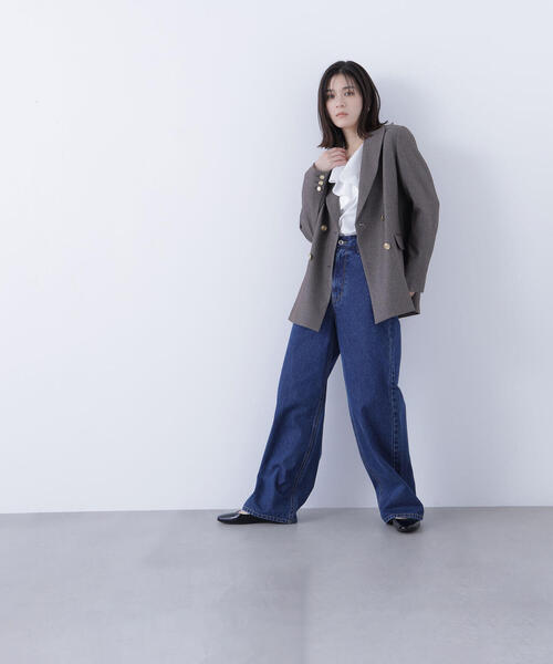 ◇ダブルブレストボクシージャケット（テーラードジャケット