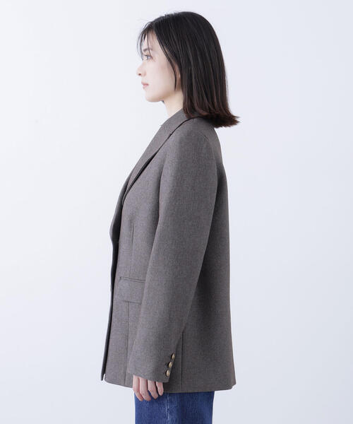 NATURAL BEAUTY BASIC(ナチュラルビューティーベーシック)の「◇ダブルブレストボクシージャケット(テーラードジャケット・レディース・グレー系その他/ベージュ/ブラウン系その他/ネイビー・SMALL/MEDIUM)」の22枚目の写真