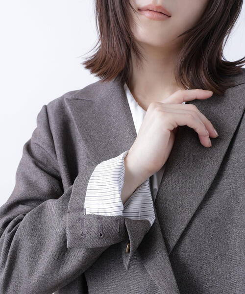 セール】◇ダブルブレストボクシージャケット（テーラードジャケット