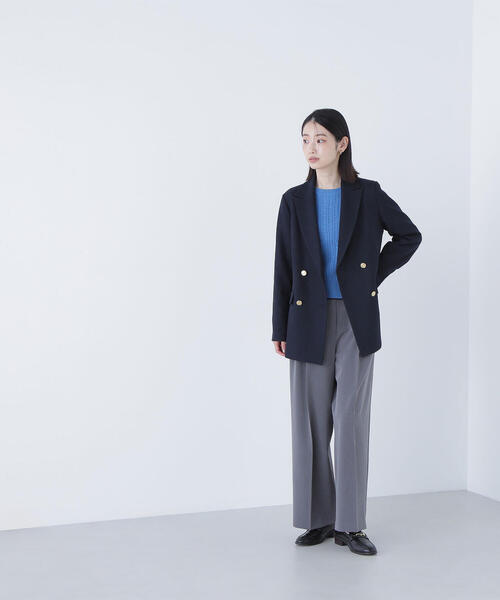 ◇ダブルブレストボクシージャケット（テーラードジャケット