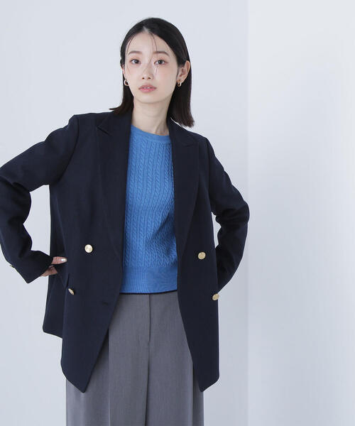 セール】◇ダブルブレストボクシージャケット（テーラードジャケット