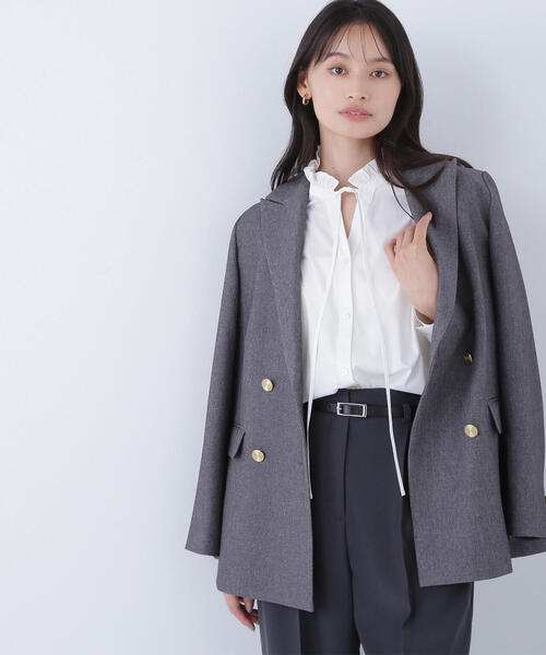 ダブルブレストボクシージャケット ナチュラルビューティーベーシック ダブルブレストボクシージャケットII | NATURAL BEAUTY BASIC