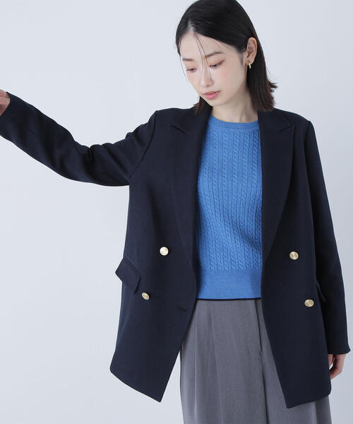 ◇ダブルブレストボクシージャケット（テーラードジャケット