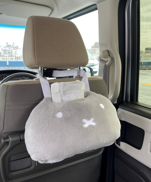 Miffy( ミッフィー)の「ミッフィー ヘッドレストティッシュケース(インテリア雑貨・レディース・グレー/ホワイト・0)」の1枚目の写真