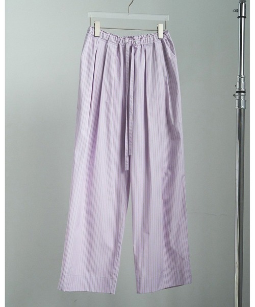 Stripe Rough Pants（その他パンツ）｜anuke（アンヌーク）の