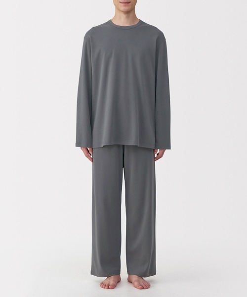 紳士 スムース編み 長袖ルームウェアセット（ルームウェア/パジャマ