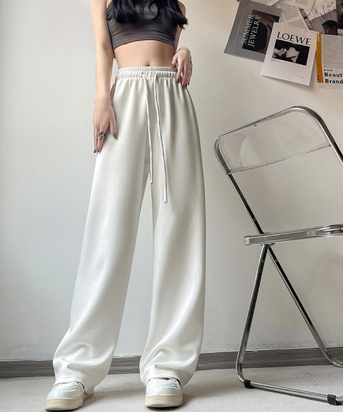 mushwear(マッシュウェア)の「スウェットイージーパンツ(スウェットパンツ・メンズ・ネイビー/ダークグレー/ホワイト/ブラウン/ピンク/ブラック/グレー・SMALL/LARGE/X-LARGE/MEDIUM)」の2枚目の写真