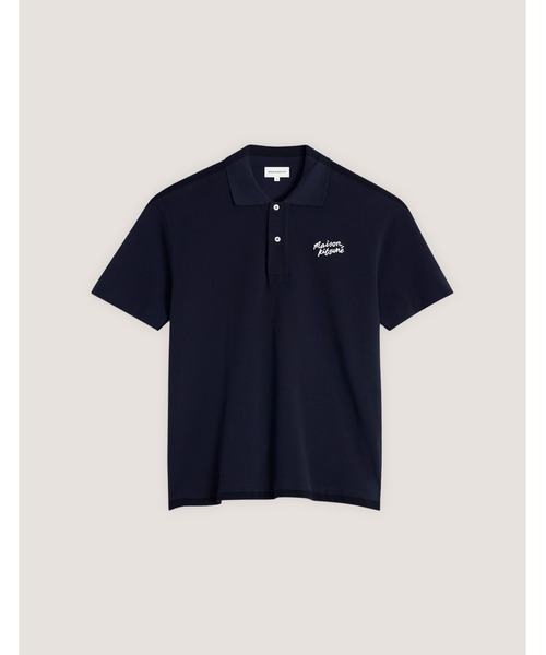 Maison Kitsune(メゾンキツネ)の「MAISON KITSUNE HANDWRITING COMFORT POLO(ポロシャツ・メンズ・ホワイト×ブラック/ブラック×ホワイト/ネイビー・XS/S/M/L/XL)」の14枚目の写真