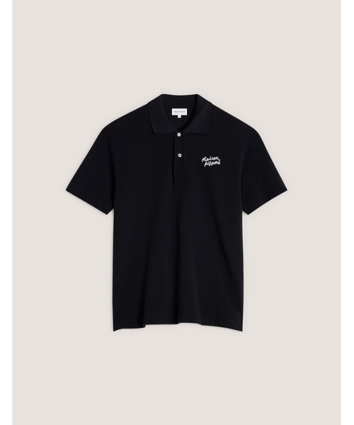 Maison Kitsune(メゾンキツネ)の「MAISON KITSUNE HANDWRITING COMFORT POLO(ポロシャツ・メンズ・ホワイト×ブラック/ブラック×ホワイト/ネイビー・XS/S/M/L/XL)」の9枚目の写真