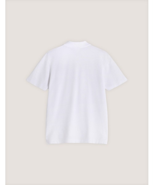 Maison Kitsune(メゾンキツネ)の「MAISON KITSUNE HANDWRITING COMFORT POLO(ポロシャツ・メンズ・ホワイト×ブラック/ブラック×ホワイト/ネイビー・XS/S/M/L/XL)」の5枚目の写真