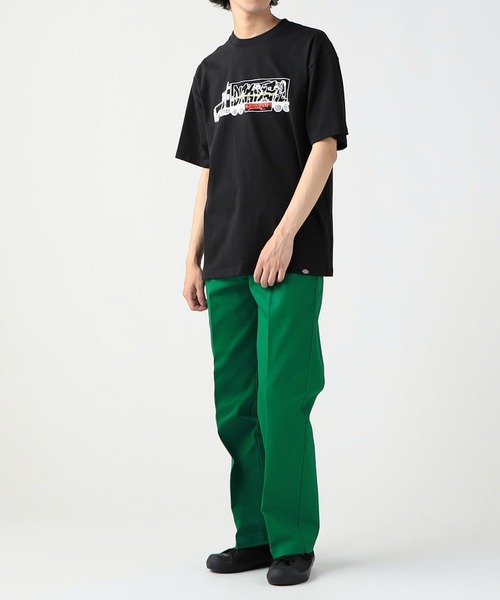 Dickies(ディッキーズ)の「Dickies/ディッキーズ DickiesxESOW 半袖Tシャツ(track)(Tシャツ/カットソー・メンズ・ホワイト/ブラック/ブラウン・X-LARGE/LARGE/MEDIUM)」の10枚目の写真