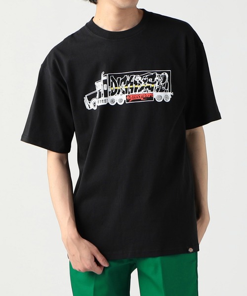 Dickies(ディッキーズ)の「Dickies/ディッキーズ DickiesxESOW 半袖Tシャツ(track)(Tシャツ/カットソー・メンズ・ホワイト/ブラック/ブラウン・X-LARGE/LARGE/MEDIUM)」の12枚目の写真