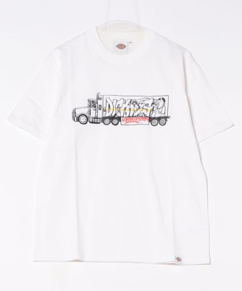 Dickies(ディッキーズ)の「Dickies/ディッキーズ DickiesxESOW 半袖Tシャツ(track)(Tシャツ/カットソー・メンズ・ホワイト/ブラック/ブラウン・X-LARGE/LARGE/MEDIUM)」の13枚目の写真