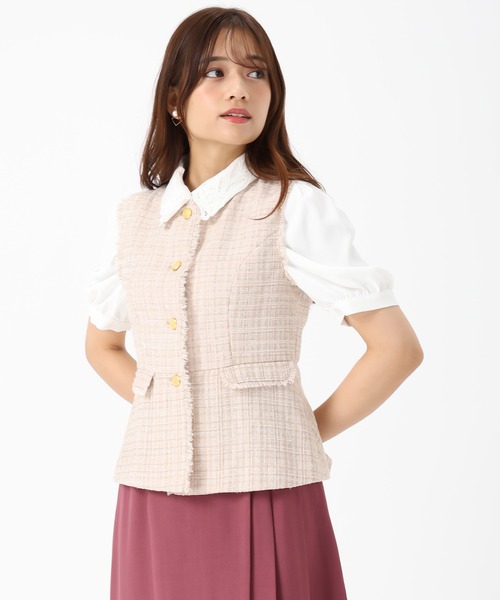 セール】2025秋冬新作 ツイードペプラムジレ（その他アウター）｜MISCH