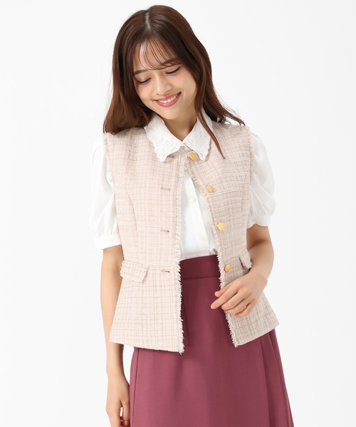 セール】2025秋冬新作 ツイードペプラムジレ（その他アウター）｜MISCH