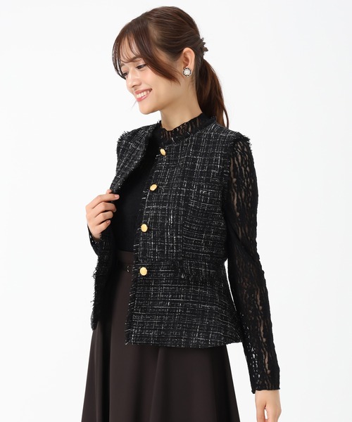 セール】2025秋冬新作 ツイードペプラムジレ（その他アウター）｜MISCH
