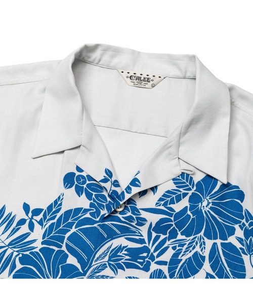 CALEE（キャリー）の「R/P PANEL PRINT ALOHA SH（シャツ/ブラウス・メンズ・バーガンディー/ブルー・LARGE/MEDIUM/X-LARGE）」の5枚目の写真