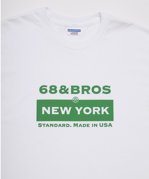 68&brothers(シックスティエイトアンドブラザーズ)の「68&BROTHERS シックスティーエイトアンドブラザーズ / "PD"LOGO S/S Print Tee(Tシャツ/カットソー・メンズ・ホワイト×ライム/ホワイト×ブルー/ホワイト系/ホワイト×グレー・X-LARGE/XX-LARGE/LARGE/MEDIUM)」の11枚目の写真