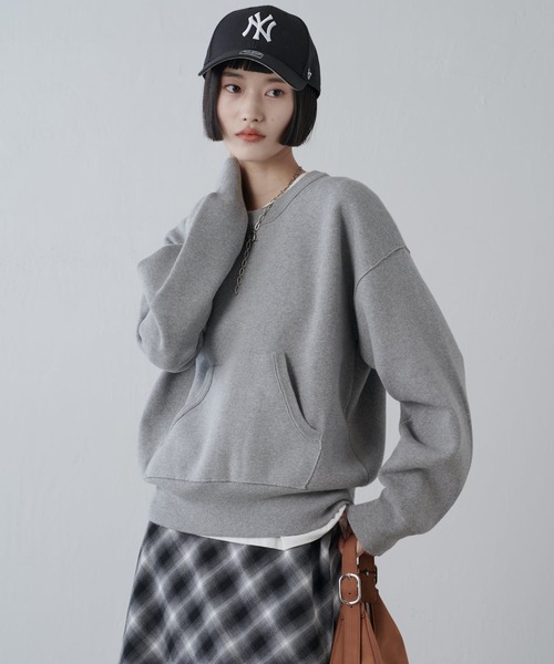 Lui's（ルイス）の「スウェットライクニットプルオーバー（ニット