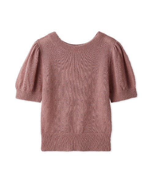 SNIDEL(スナイデル)の「シアーモヘヤパフスリニットプルオーバー(ニット/セーター・レディース・ピンク/アイボリー/ライラック/グレー・F)」の7枚目の写真