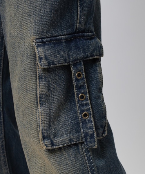 SPIRALGIRL(スパイラルガール)の「ファーデニムパンツ(デニムパンツ・レディース・ブルー/ブラック・MEDIUM/SMALL)」の6枚目の写真