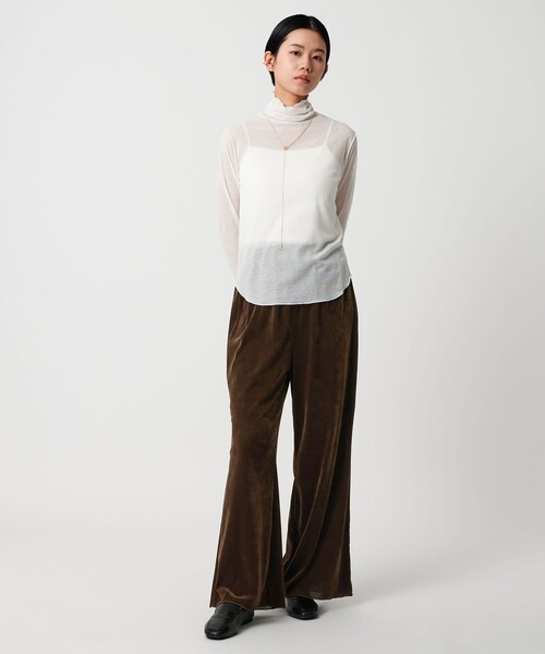 CITEN（シテン）の「＜CITEN＞シアーフロッキーカットパンツ（その他パンツ・レディース・ダークグレー/ダークグリーン/ダークブラウン・S/M）」の2枚目の写真