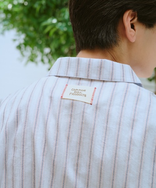 common gull products.（コモンガルプロダクツ）の「お休みと行ってきますのパジャマシャツ、秋（シャツ/ブラウス・レディース・ブルー系/イエロー系・LARGE/MEDIUM/SMALL）」の19枚目の写真