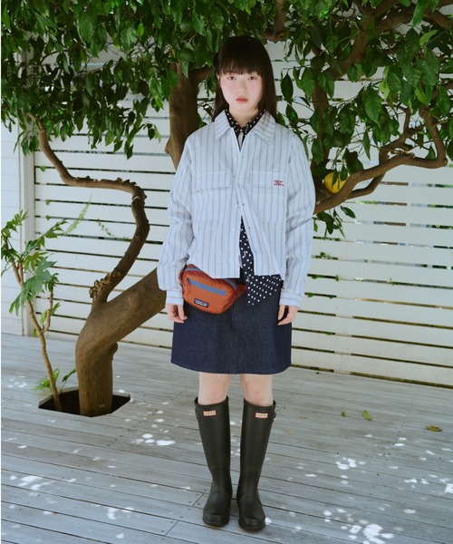 common gull products.（コモンガルプロダクツ）の「お休みと行ってきますのパジャマシャツ、秋（シャツ/ブラウス・レディース・ブルー系/イエロー系・LARGE/MEDIUM/SMALL）」の22枚目の写真