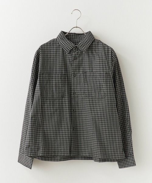 SUGGESTION（サジェッション）の「SUGGESTION/サジェッション 小格子CK チェックショート丈シャツ（シャツ/ブラウス・メンズ・ベージュ/ブラウン/ブラック・M/L）」の17枚目の写真