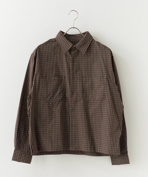 SUGGESTION（サジェッション）の「SUGGESTION/サジェッション 小格子CK チェックショート丈シャツ（シャツ/ブラウス・メンズ・ベージュ/ブラウン/ブラック・M/L）」の18枚目の写真