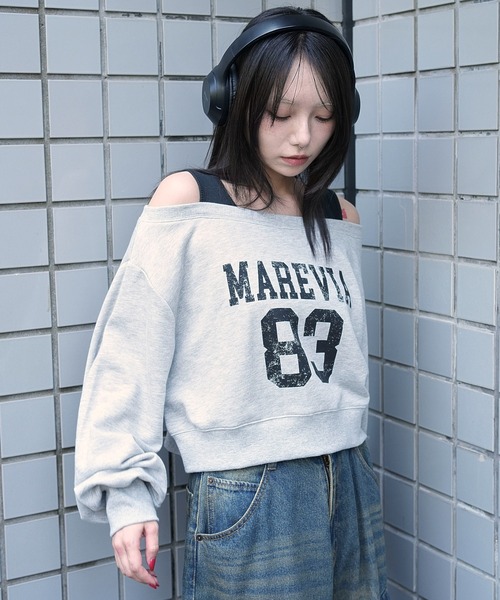 WEGO(ウィゴー)の「WEGO/【26年春夏新作】ドッキングオフショルショートスウェット(スウェット・レディース・その他2/その他1/その他3/その他4・FREE)」の17枚目の写真