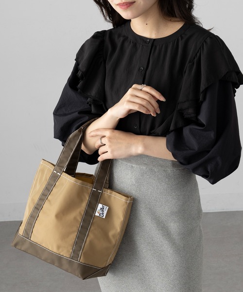 Drifter（ドリフター）の「【Drifter】BUCKEYE MEDIUM TOTE（トートバッグ・レディース・ブラウン/ベージュ系その他2/ベージュ/ブラック/カモフラージュ/ピンク/グリーン/レオパード/パープル/イエロー/その他1/その他2・FREE）」の4枚目の写真