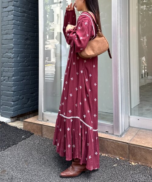 セール】indiaエンブロイダリー刺繍ワンピ（ワンピース）｜CIAOPANIC