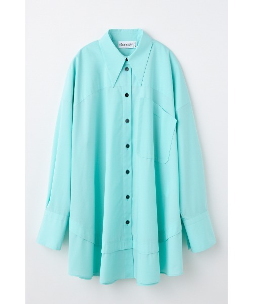 nagonstans ナゴンスタンス　ブロード All-roundシャツ Pe/Rブロード サークルシャツ（シャツ/ブラウス）｜nagonstans