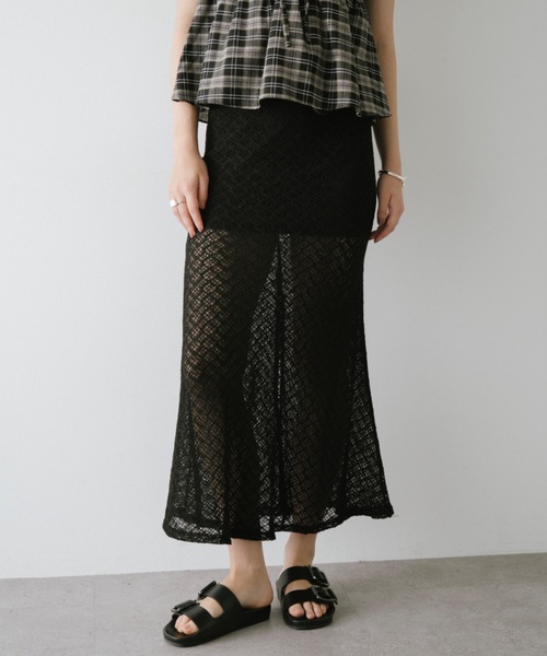 DRWCYS（ドロシーズ）の「レースフレアスカート（スカート・レディース・ブラック/アイボリー・FREE）」の6枚目の写真