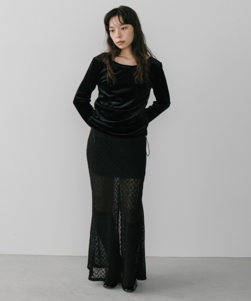 DRWCYS（ドロシーズ）の「レースフレアスカート（スカート・レディース・ブラック/アイボリー・FREE）」の19枚目の写真