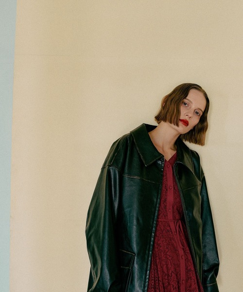 mysty woman（ミスティウーマン）の「アソートジップブルゾン　592567（ブルゾン・レディース・ブラック/キャメル・FREE）」の6枚目の写真