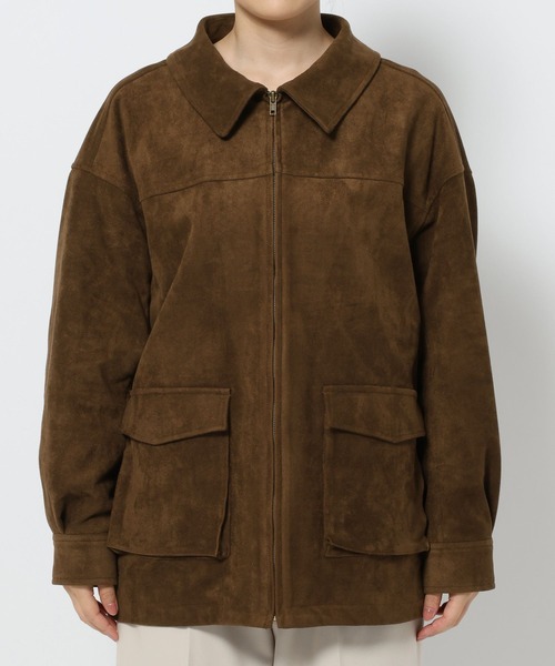 mysty woman（ミスティウーマン）の「アソートジップブルゾン　592567（ブルゾン・レディース・ブラック/キャメル・FREE）」の19枚目の写真