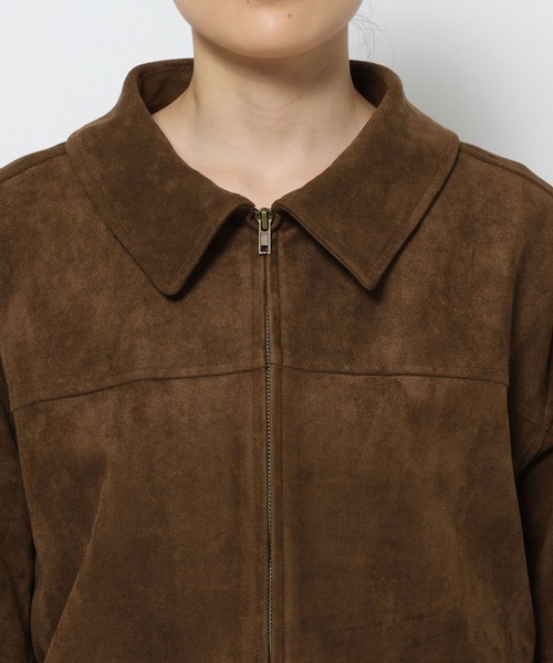 mysty woman（ミスティウーマン）の「アソートジップブルゾン　592567（ブルゾン・レディース・ブラック/キャメル・FREE）」の22枚目の写真